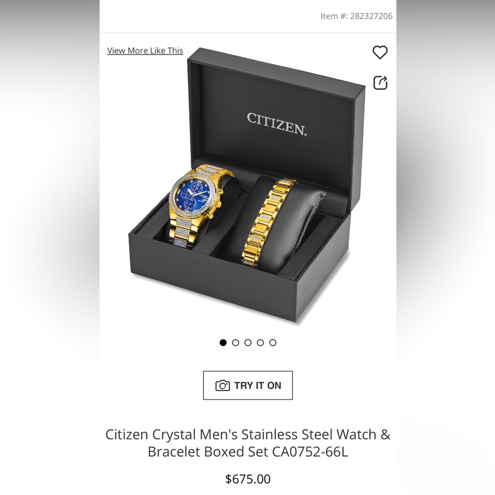 Blue face Citizens Eco-Drive Men’s Watch